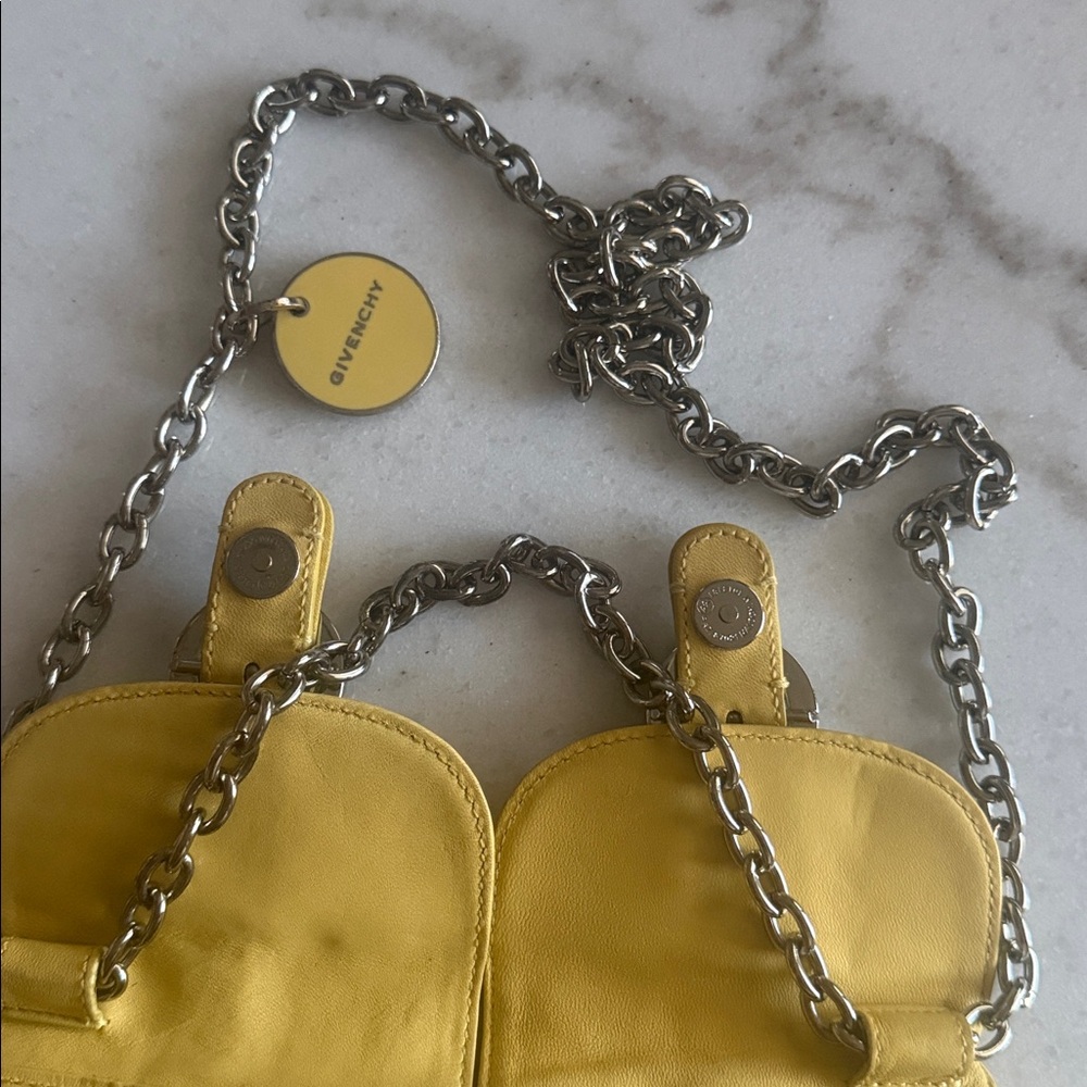 Givenchy Yellow Leather Double Pouch Mini Crossbody/WOC - Picture 7 of 14